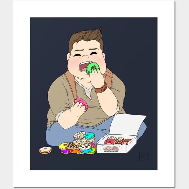 Hungry Hungry Nate Wall Art by InvisibleRainArt